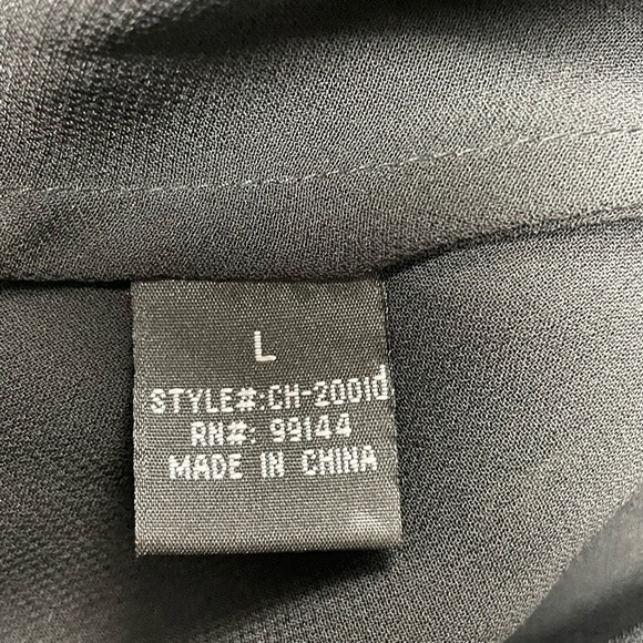 Lapis Silk Floral Faux Wrap Midi Dress Large - Picture 9 of 12